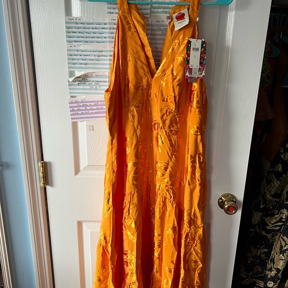 Farm Rio x Anthropologie V-Neck Tiered Maxi Dress - Picture 2 of 5